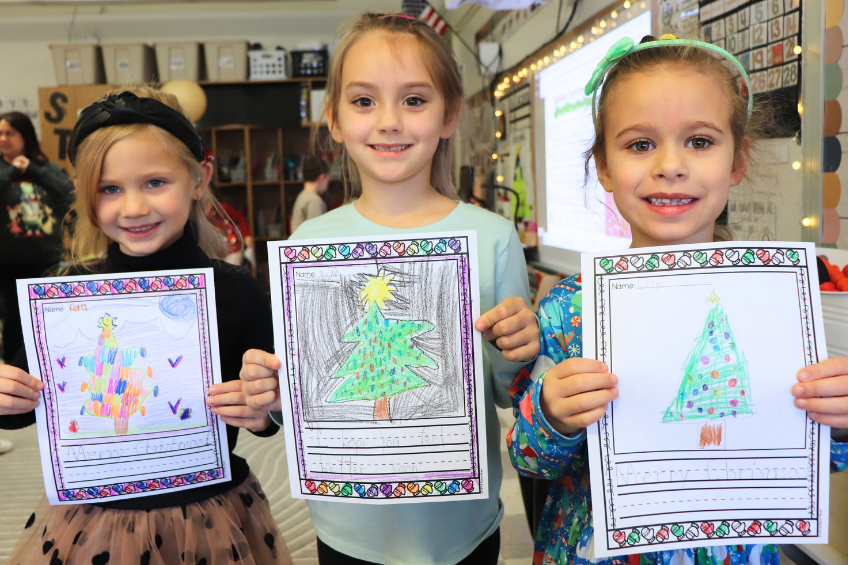 Bradt students share holiday cheer with widower